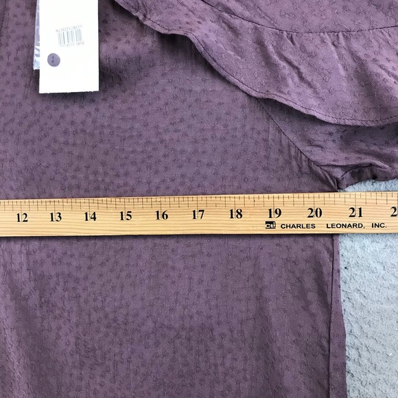 NWT Nordstrom Lush Peppercorn Long Sleeve Blouse Top SZ M - Picture 7 of 10